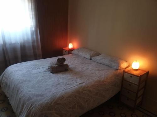 Posteľ alebo postele v izbe v ubytovaní Casita a la luz de la Alhambra II
