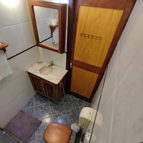 Ένα μπάνιο στο Hotel Chácara das Flores