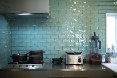Köök või kööginurk majutusasutuses AMIGO HOUSE