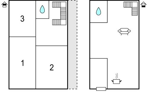 a schematic diagram of a laboratory with two plots at Gorgeous Home In Waldthurn With Wifi in Waldthurn