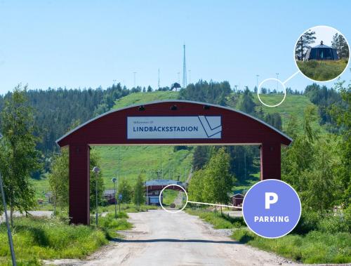 Landskap semula jadi dekat dengan lodge