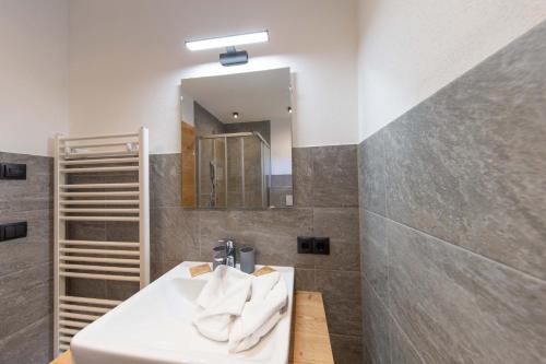 Koupelna v ubytování A CASA Granat