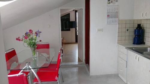 Una cocina o cocineta en Apartments Davorka Šimuni