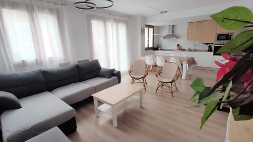 Posezení v ubytování Jardín Araguás