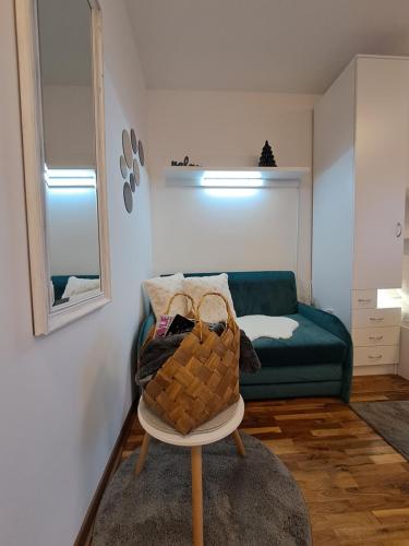 Χώρος καθιστικού στο Lux apartmani Dunja Kopaonik Čardaci - WHITE