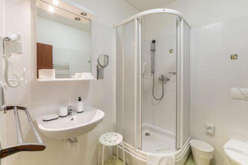 Koupelna v ubytování Hotel Augustus et Otto