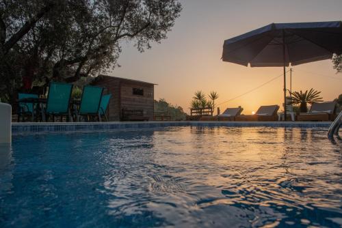 Πισίνα στο ή κοντά στο Cretan Nature Villa Alexandra