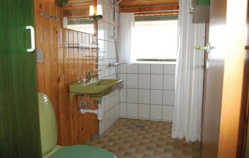 BolilmarkにあるAmazing Home In Rm With Wifiのバスルーム(緑のトイレ、シンク付)
