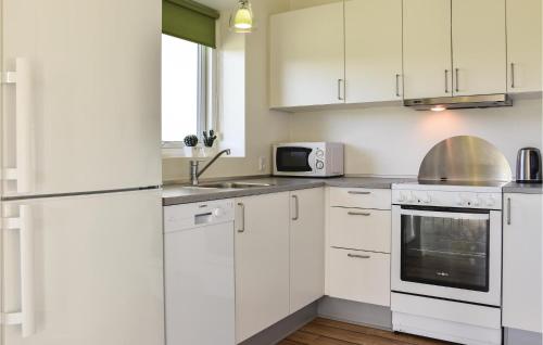 Dapur atau dapur kecil di Holiday Home Dyrefolden Ringkøbing V