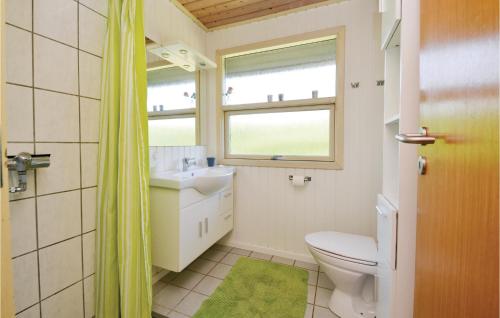ファーンにあるKlitlyのバスルーム(トイレ、洗面台付)、窓が備わります。