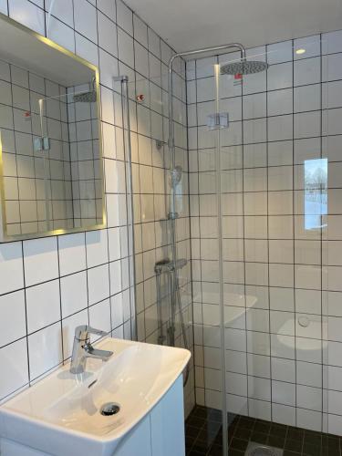 Ett badrum på Gisebo Vingård