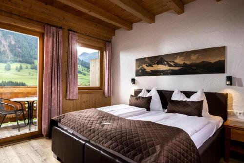 Una cama o camas en una habitación de Gamsalm