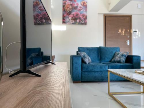 Posezení v ubytování Finix Loft Trikala