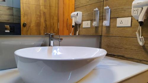 Koupelna v ubytování Upavan Resort