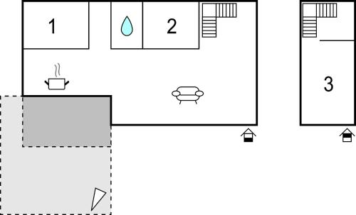 a schematic diagram of a laboratory with four different diagrams at 3 Bedroom Cozy Home In Fårevejle in Fårevejle
