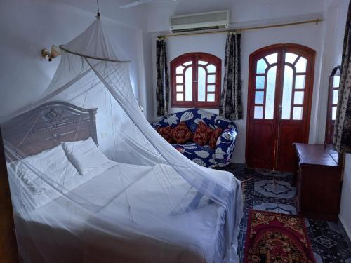 Postel nebo postele na pokoji v ubytování Lucky House