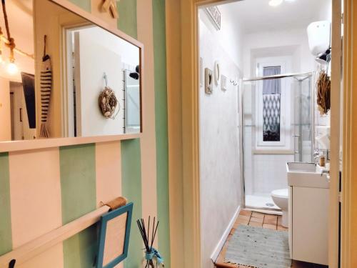 Koupelna v ubytování B&B La Casa in Centro