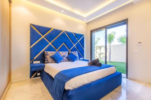 Кровать или кровати в номере Villa Hawai, ss vis à vis avec espace de sport