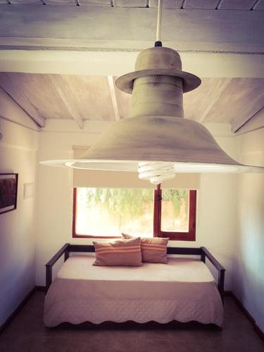 Cama o camas de una habitación en Cabañas La Sorpresa