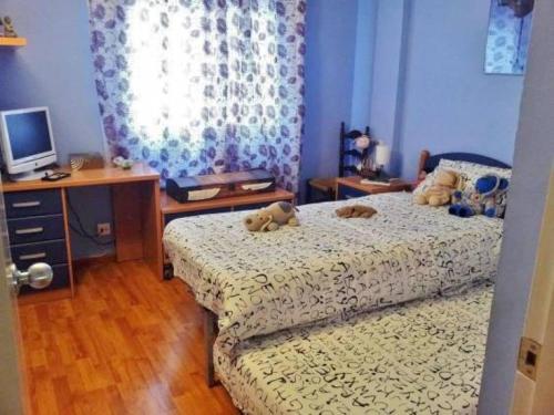 Posteľ alebo postele v izbe v ubytovaní Piso Palomar