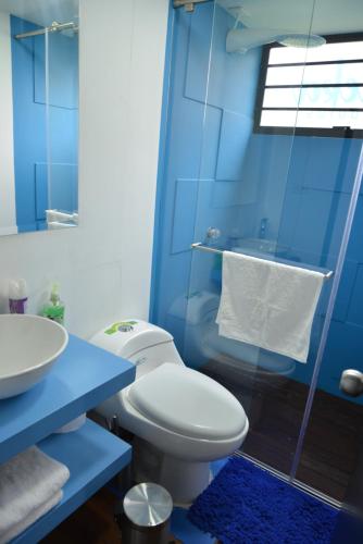 Koupelna v ubytování CABAÑAS GLAMPING SALEKA Paipa
