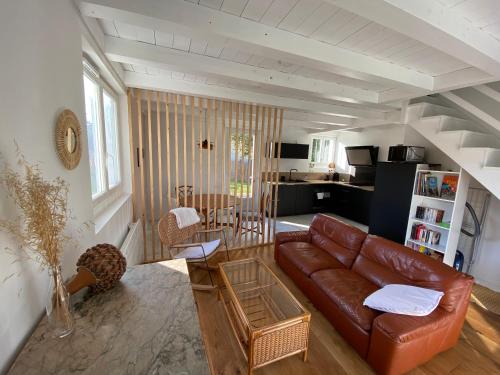 Køkken eller tekøkken på Maisonnette confortable à Pornic