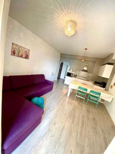 Posezení v ubytování Hard Rock Apartments