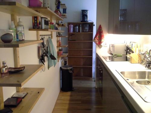 A kitchen or kitchenette at Lister Mills, Apartment 327, Silk Warehouse, Lilycroft Rd, BD9 5BD
