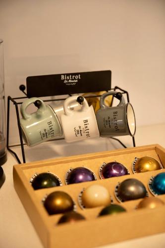 a box filled with lots of different colored balls at Cuore di Relais e Châteaux 5 STELLE in Bellinzona CITY OF CASTLES -By EasyLife Swiss in Bellinzona