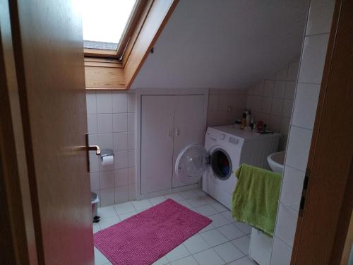 Et badeværelse på Ferienwohnung Krabbennest