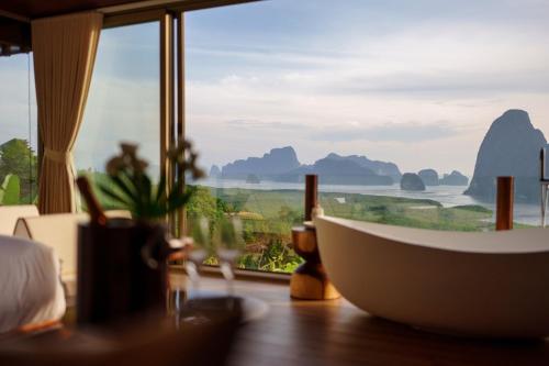 Landskap semula jadi dekat dengan resort