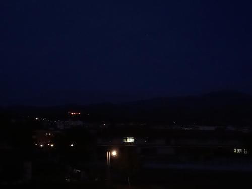 a view of a city at night with lights at MODERN SWEET HOME WITH AMAZING VIEW!! in Serres