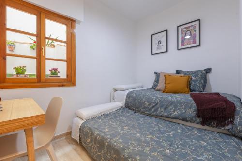 Bright apartment with patio and balconies in the center