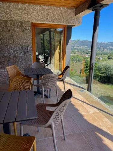 Balkoni atau teres di Quinta Picouto de Cima