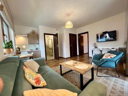 Willa Wójcik Apartamenty i Pokojeにあるテレビまたはエンターテインメントセンター