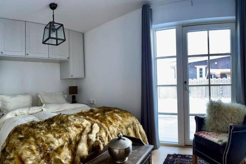 New apartment near the lifts tourist center Trysilにあるベッド