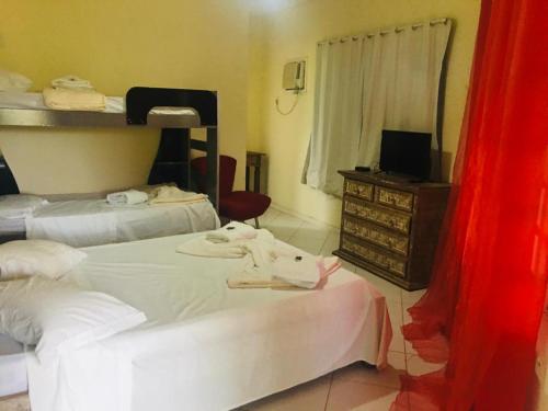 Katil atau katil-katil dalam bilik di Hotel Fazenda VCP