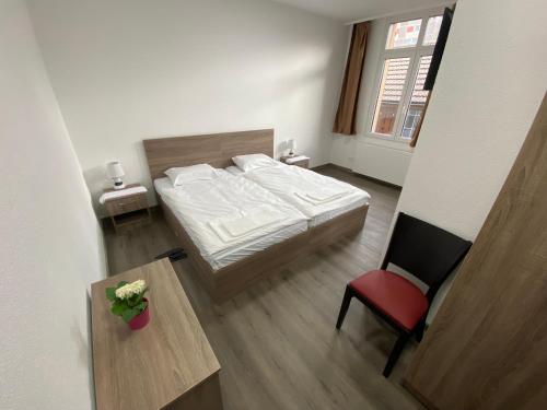 Ένα ή περισσότερα κρεβάτια σε δωμάτιο στο Hotel da Luca