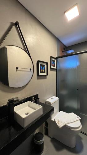 Koupelna v ubytování Hotel La Serena