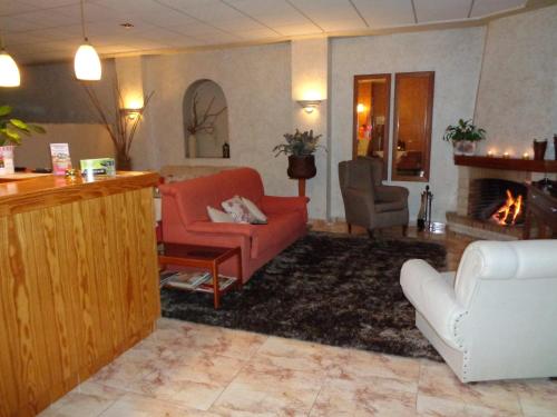 Χώρος καθιστικού στο Hostal El Retiro