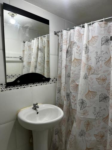 Koupelna v ubytování Residencia 105