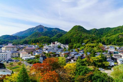旅館の近くで見られる自然の景観