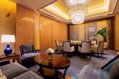 Ruang duduk di Wanda Realm Guangzhou Zengcheng