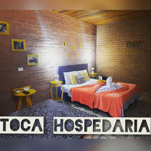 Katil atau katil-katil dalam bilik di Toca Hospedaria - Centro