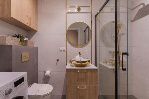 Kúpeľňa v ubytovaní Green Park Resort A3- Złoty Jeleń- z dostępem do basenu, sauny, jacuzzi, siłowni