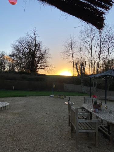 Blick auf den Sonnenuntergang/Sonnenaufgang von des Ferienhauses aus oder aus der Nähe