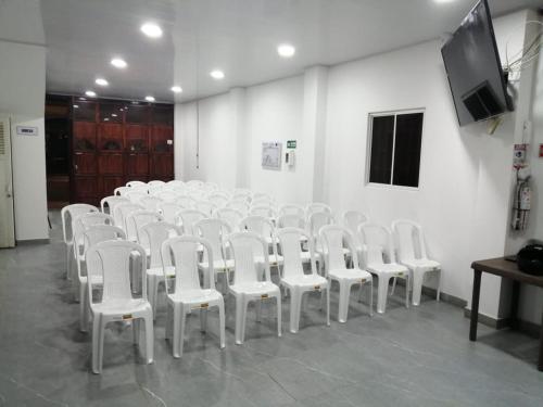 TV o dispositivi per l'intrattenimento presso Hotel Salinero - Zipaquirá