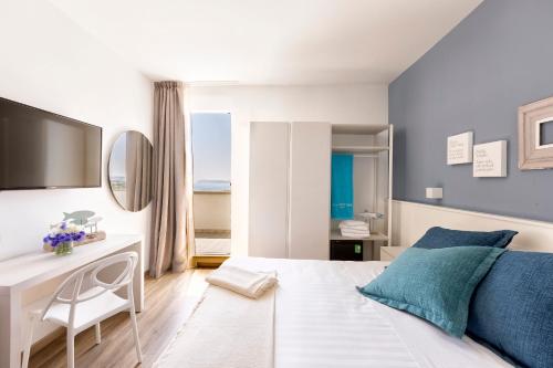 Postel nebo postele na pokoji v ubytování Hotel Meeting