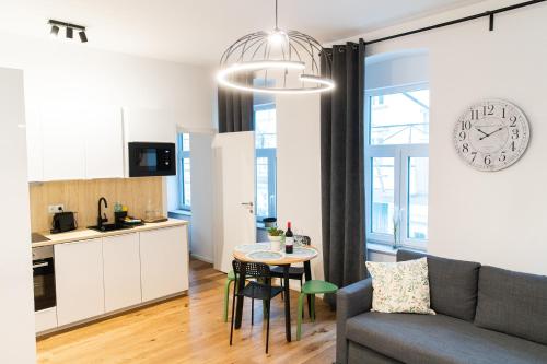 Kuchyň nebo kuchyňský kout v ubytování STILVOLLES APARTMENT