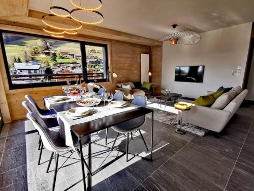 Appartement standing 100m², pied des pistes, 8 pers, terrasse, WiFi, parking - FR-1-598-43